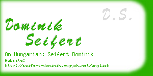 dominik seifert business card